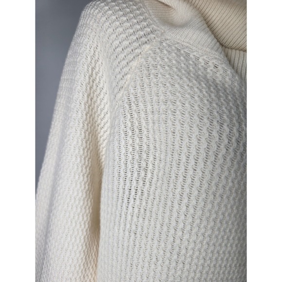 Stella McCartney Women's Wool Cowl Neck Fringe Detail Sweater Top Cream EU 42 - Picture 6 of 11